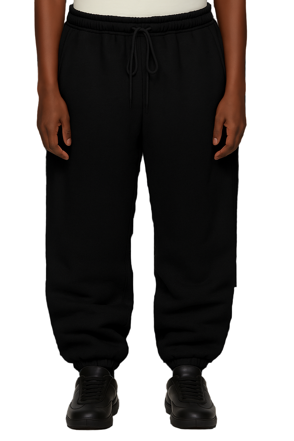 V1.5 Black Cuffed Joggers